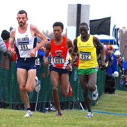 Justyn Knight battling for the lead