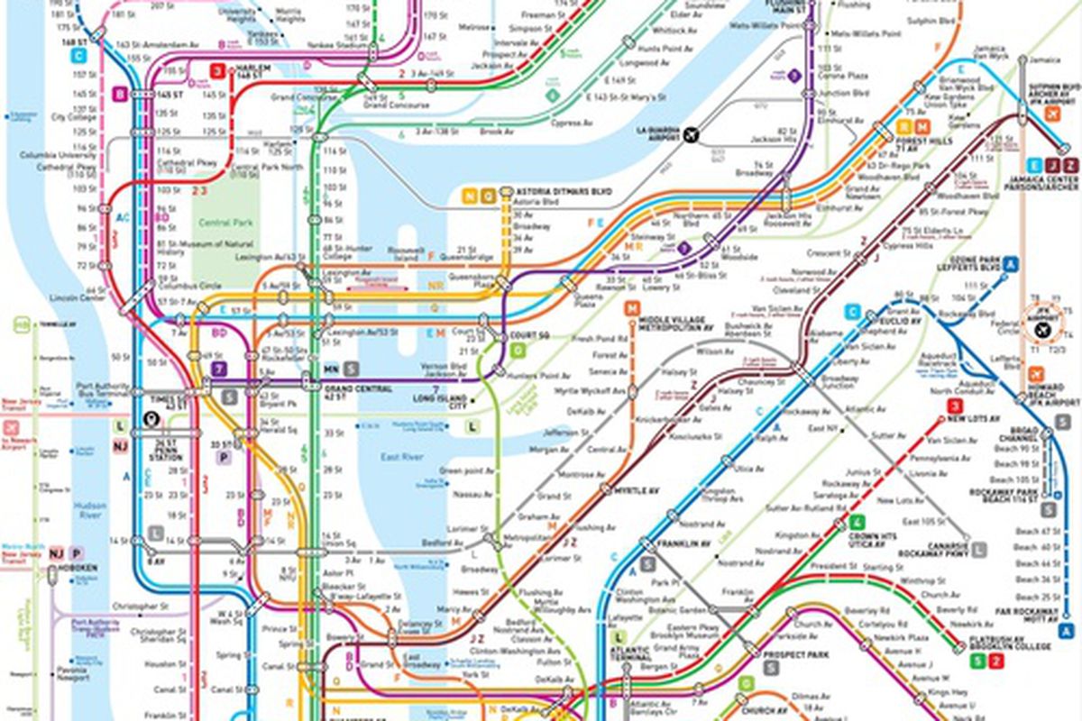 This New NYC Subway Map May Be the Clearest One Yet ...