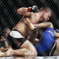 Cody Stamann looks for the finish at UFC 213.