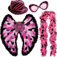 Christmas - pink suit accessories