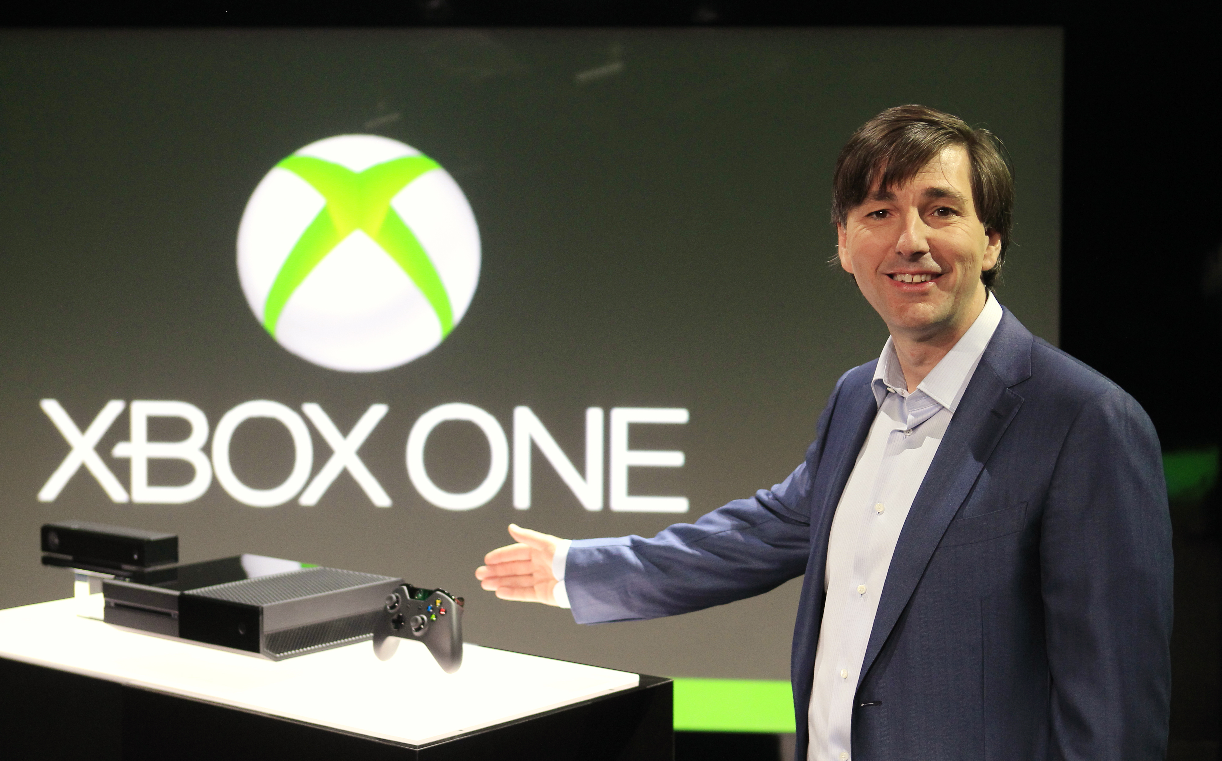 Don Mattrick shows off the Xbox One