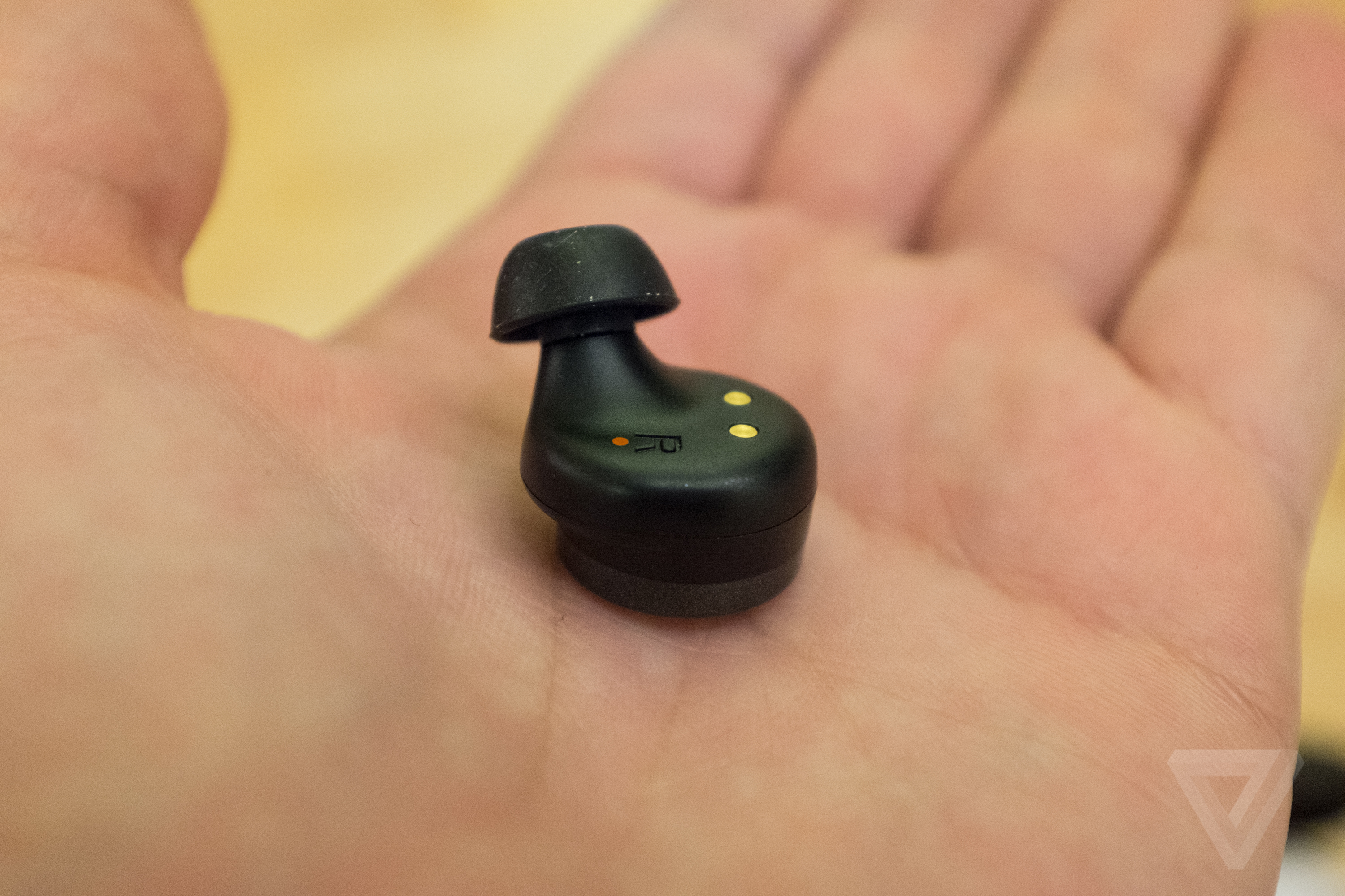 Here active listening earbuds in photos