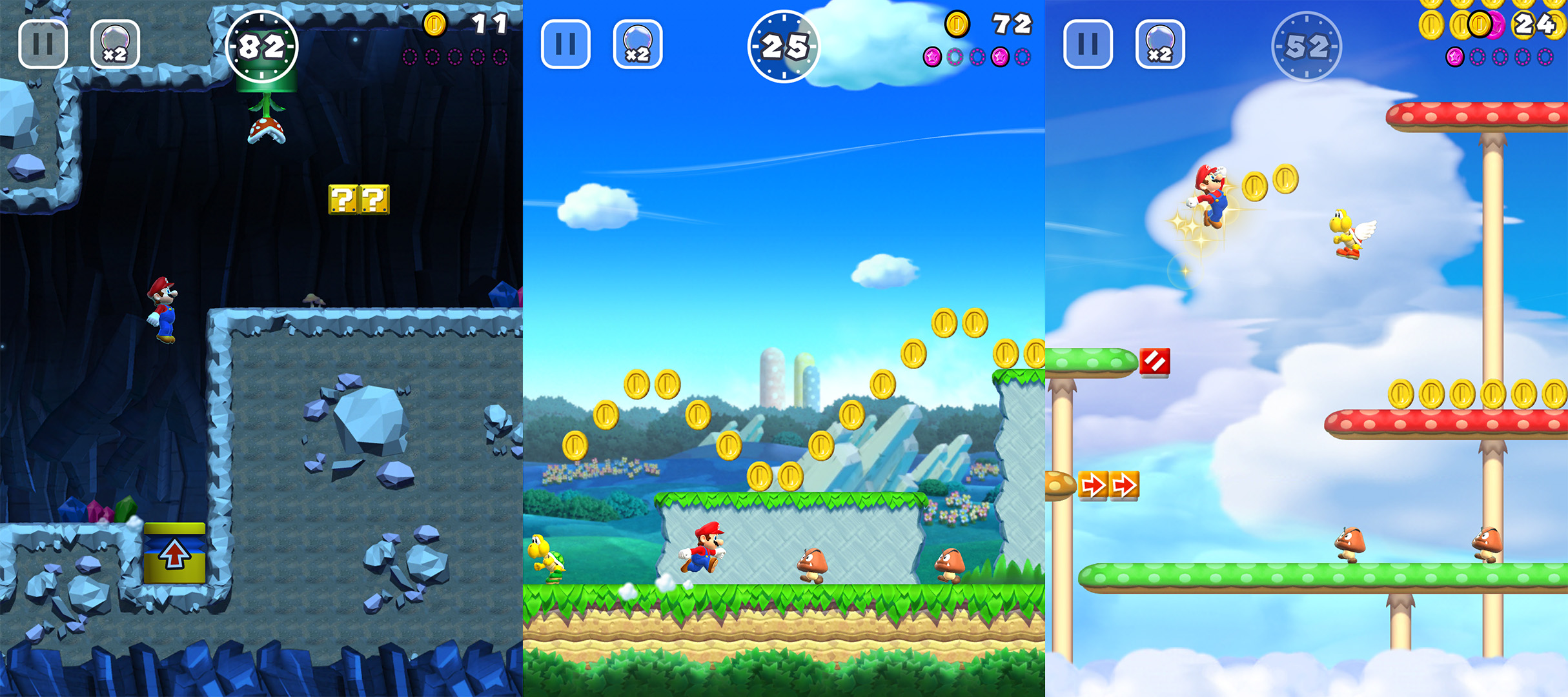 Super Mario Run screenshot montage