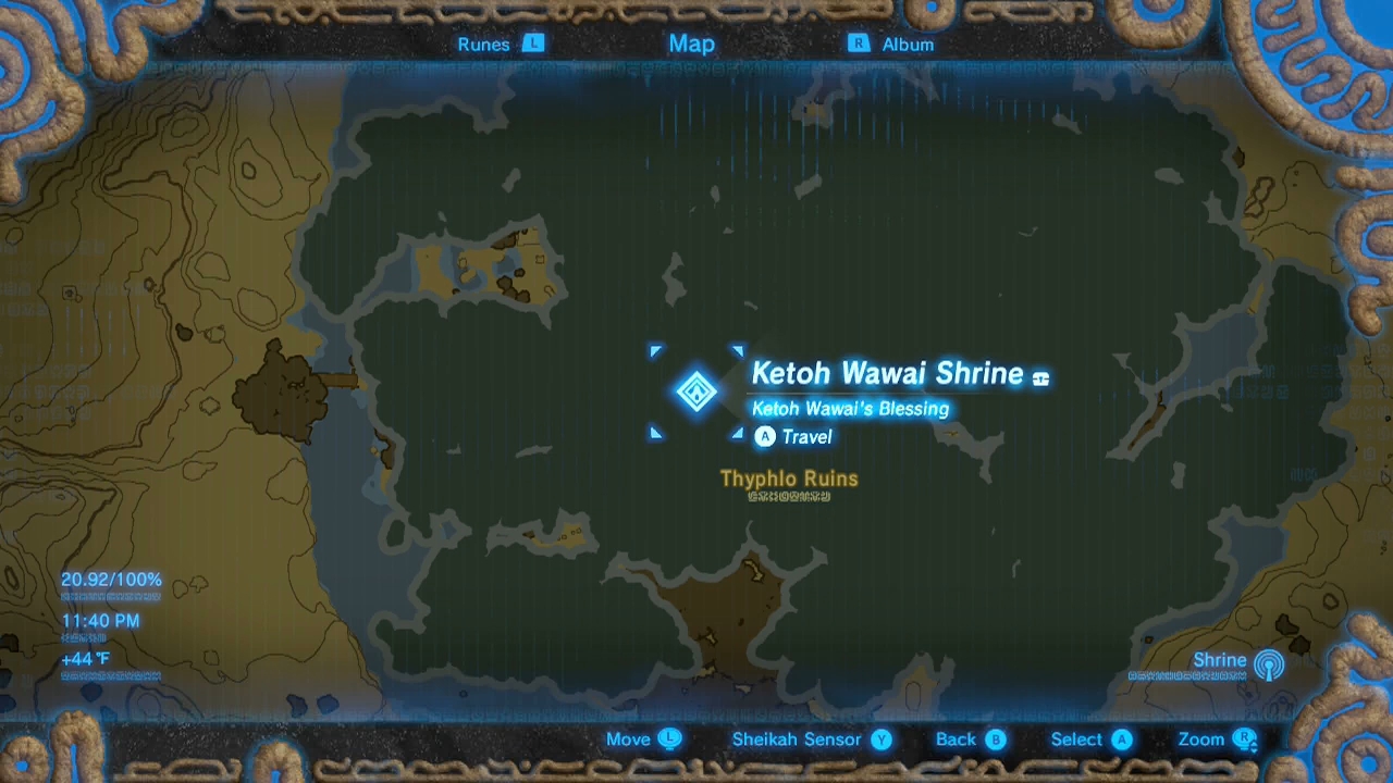 Botw Shrouded Shrine Map.